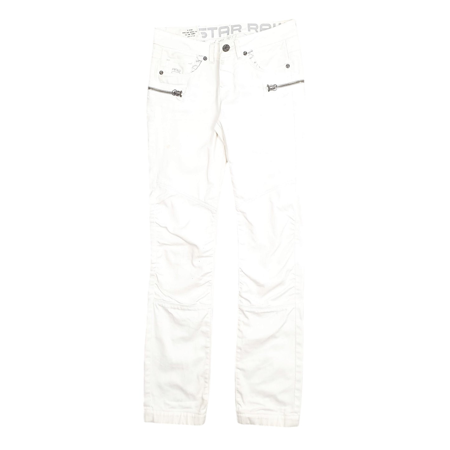 Mens White G-Star Raw  Casual JeansW27 L33