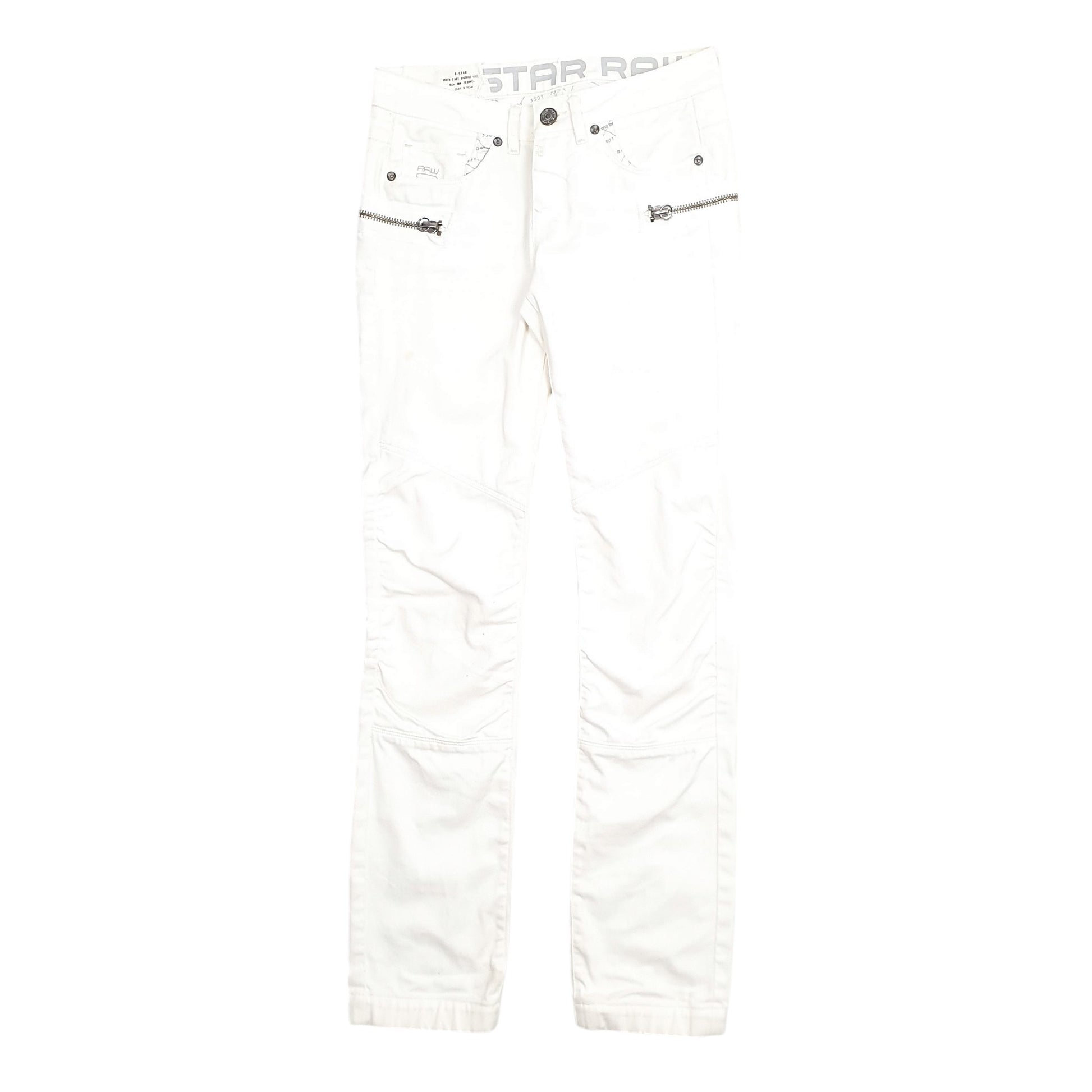 Mens White G-Star Raw  Casual JeansW27 L33