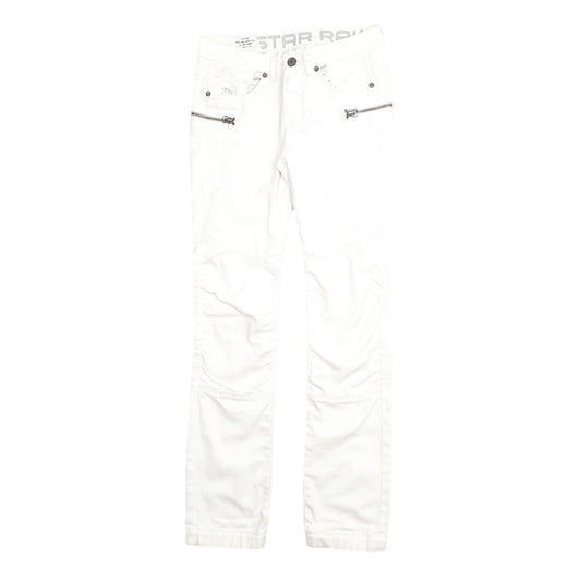Mens White G-Star Raw  Casual JeansW27 L33