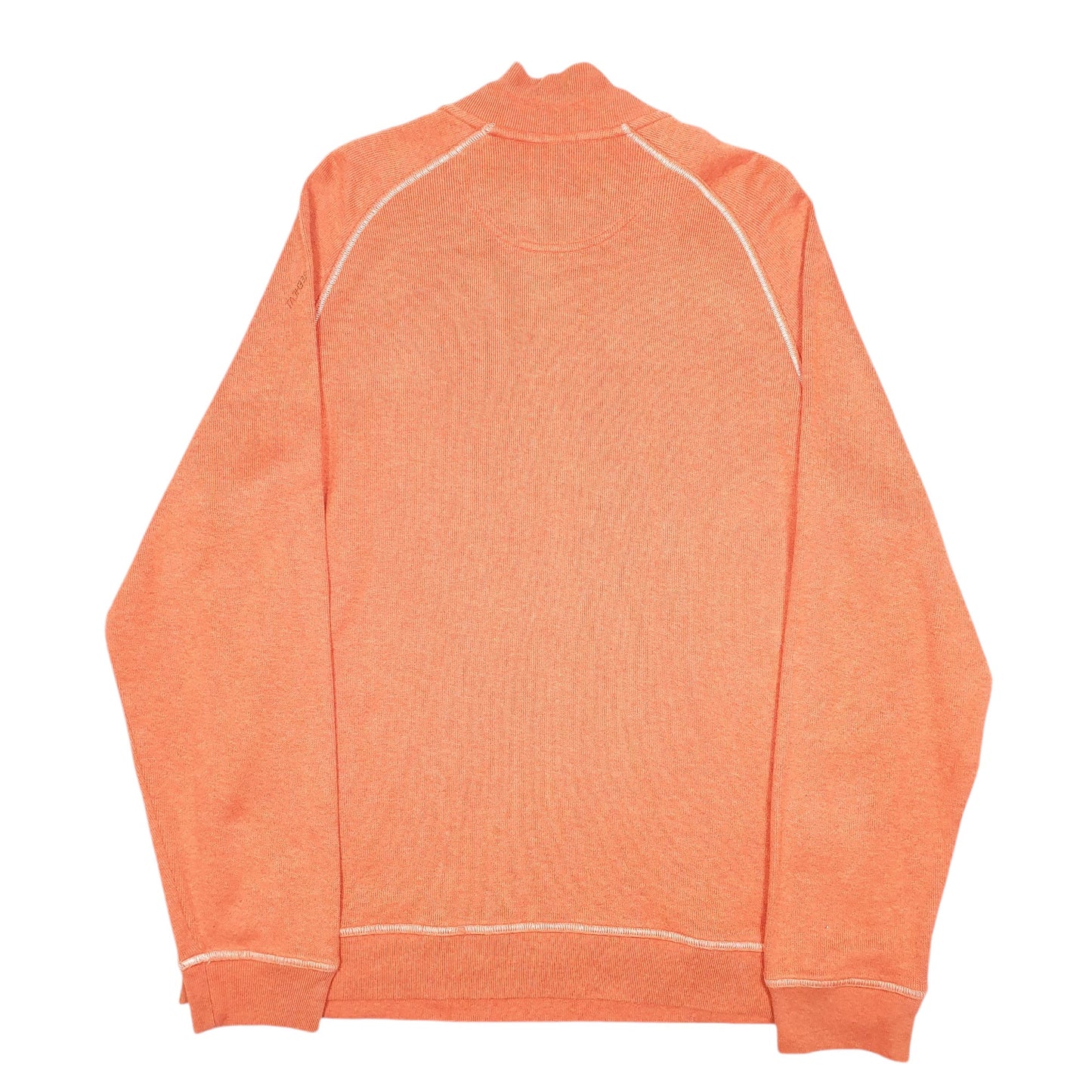 Mens Orange L.L.Bean  Quarter Zip Jumper