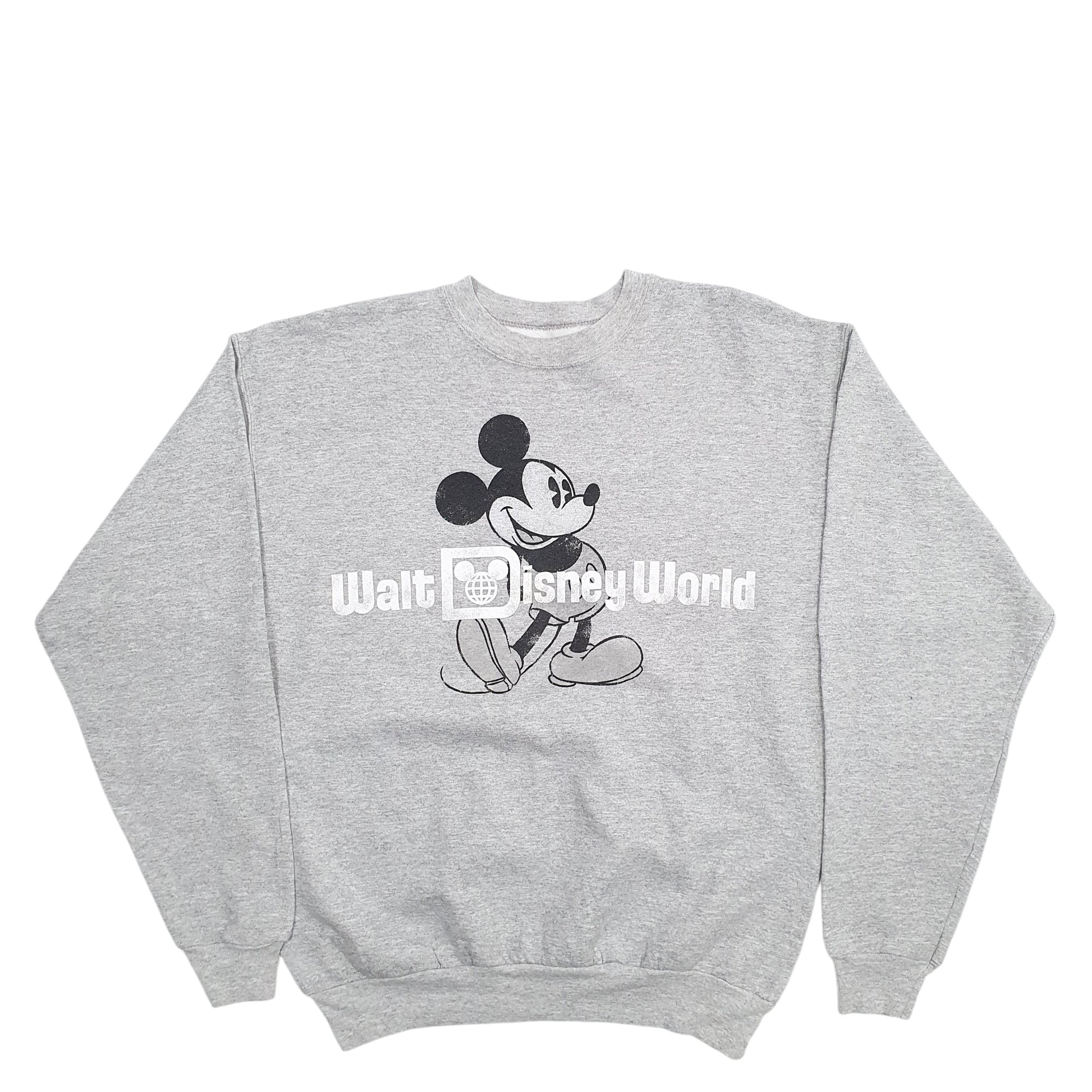 Mens Grey Disney Mickey Mouse Crewneck Jumper