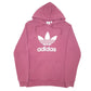 Mens Burgundy Adidas  Hoodie Jumper