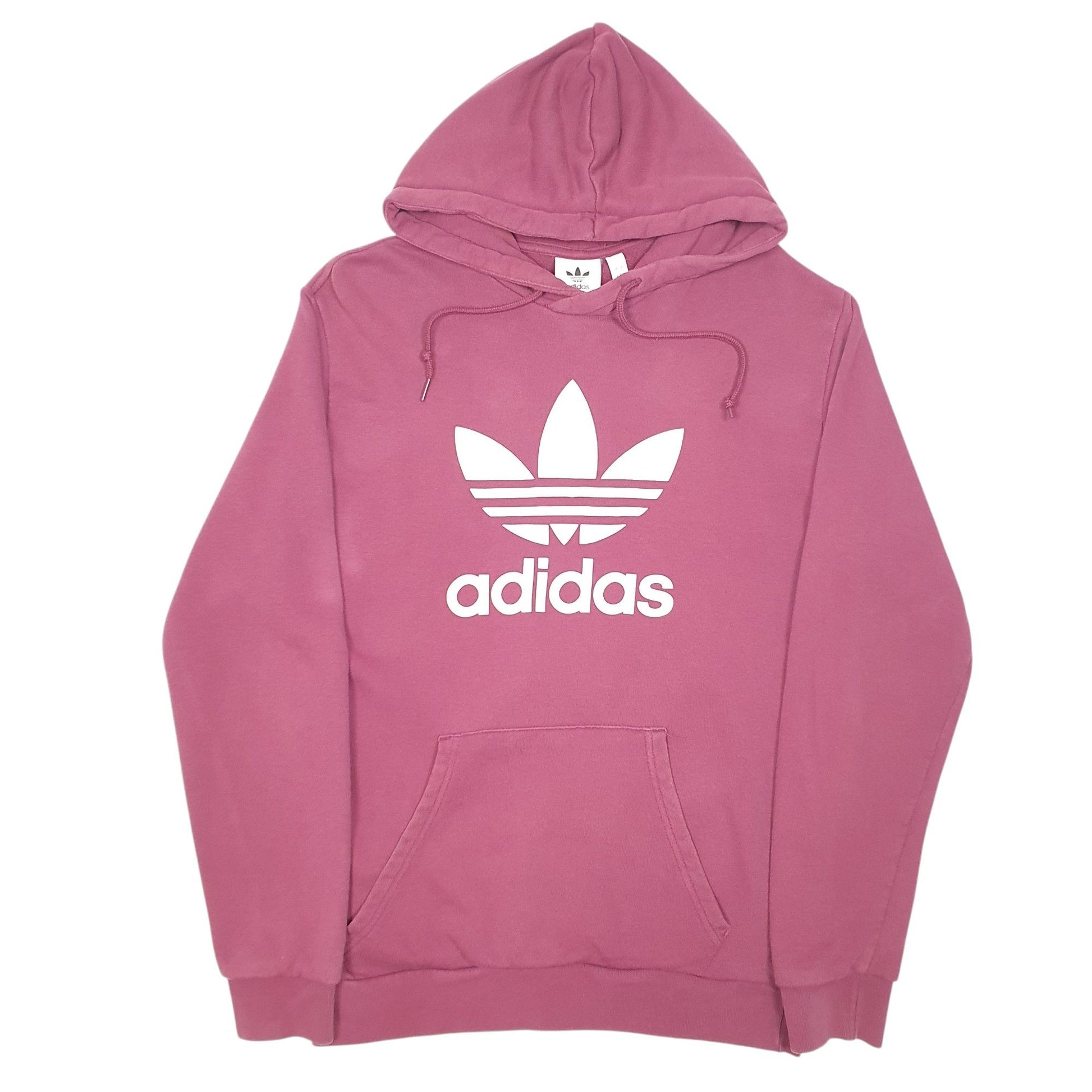 Mens Burgundy Adidas  Hoodie Jumper