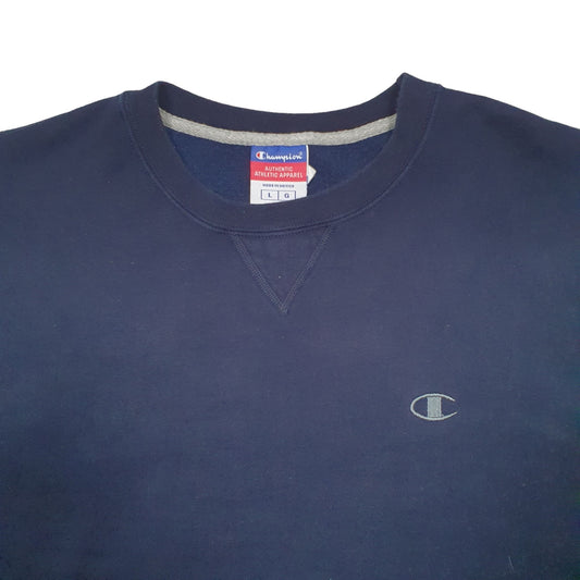 Mens Navy Champion  Crewneck Jumper