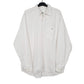 Mens White Lacoste  Long Sleeve Shirt