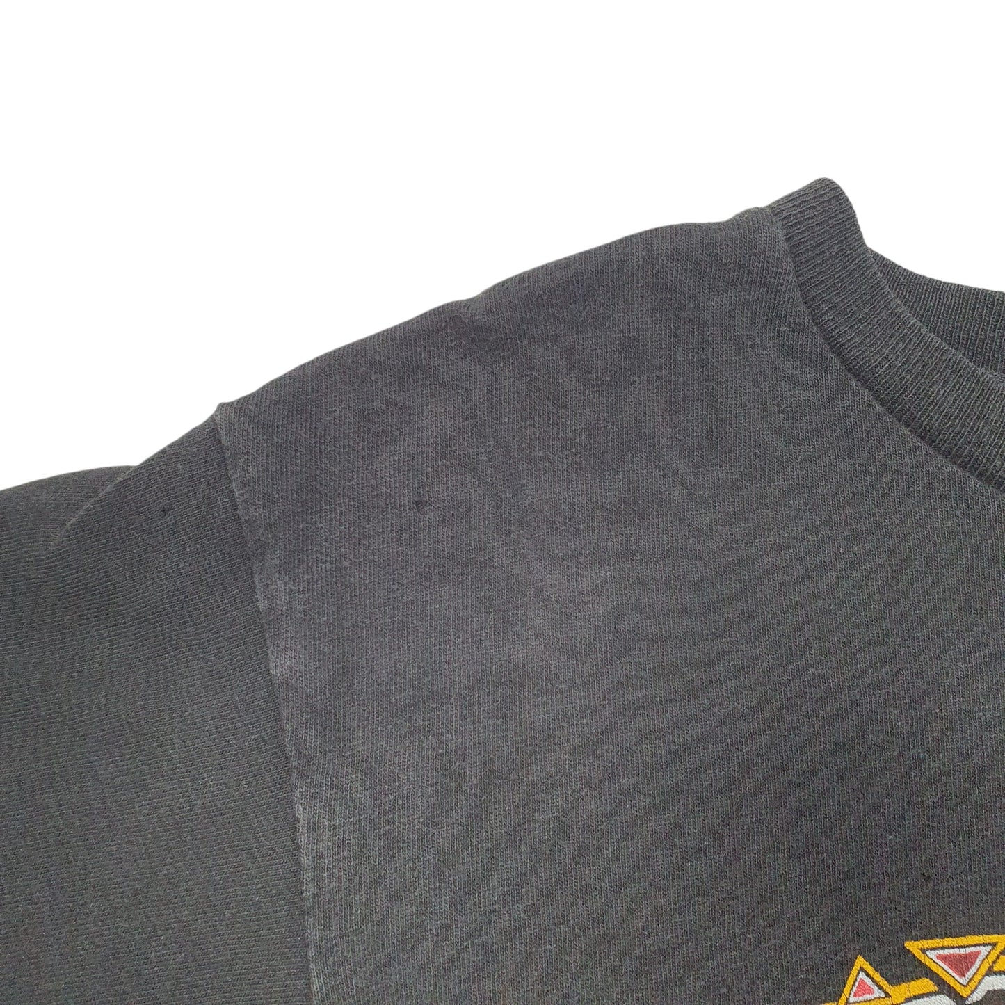 Womens Black Official Fan Sportswear Single Stitch Vintage 90s Made In USA Kansas City Chiefs NFL 1993 Short Sleeve T Shirt