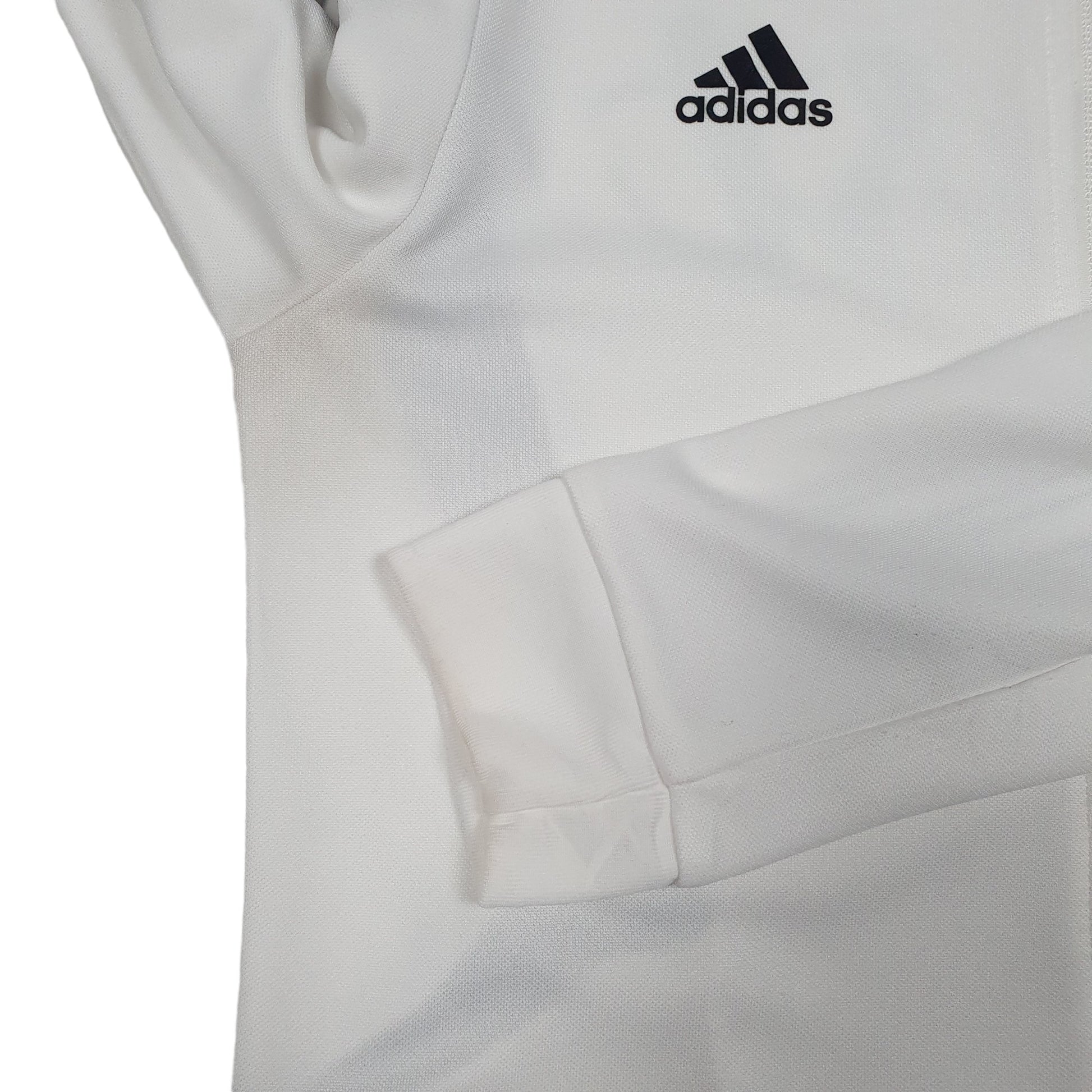 Mens White Adidas A Team First Track Top Climalite Full Zip Jumper