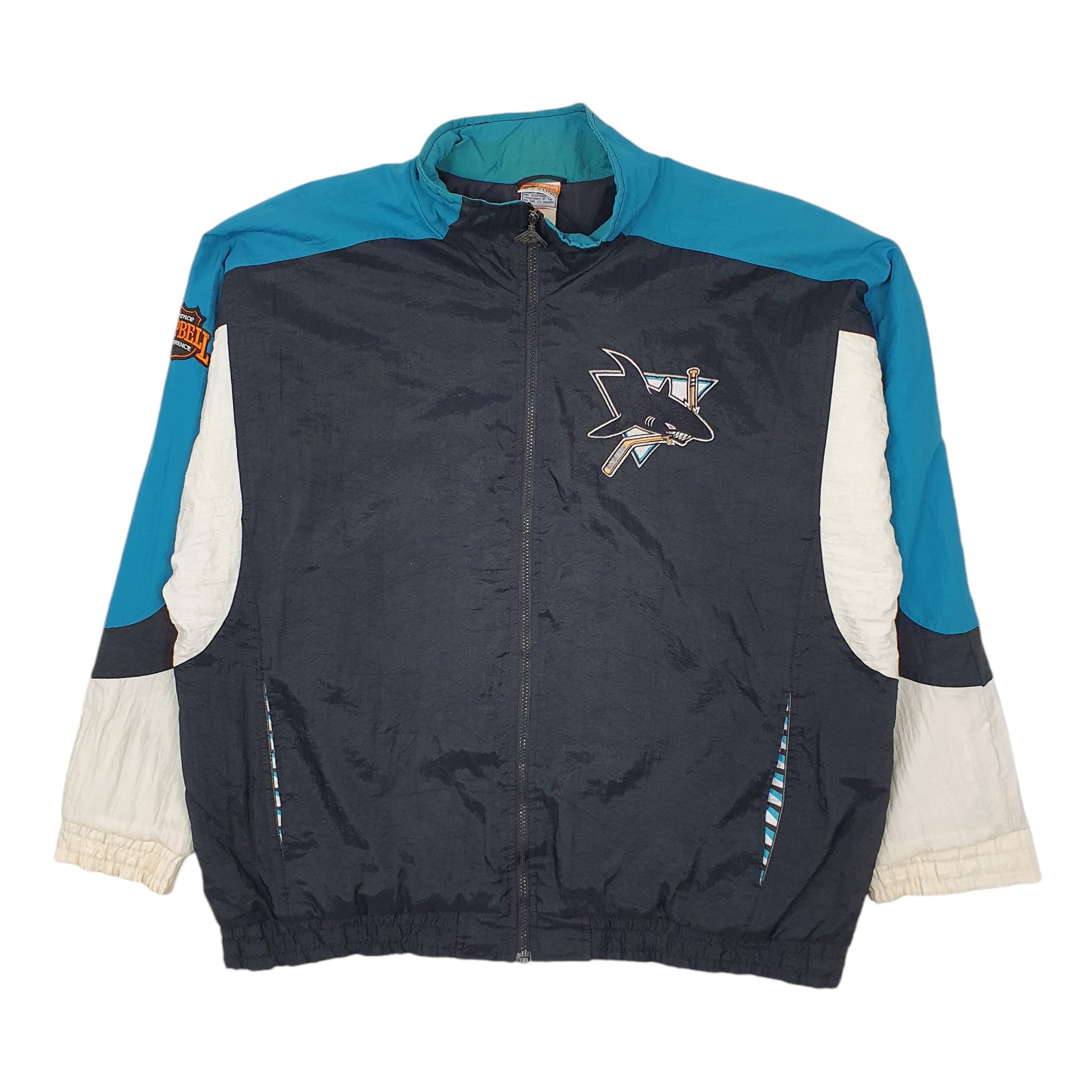 Mens Black NHL Apex One San Jose Sharks Hockey Vintage 1990s  Coat