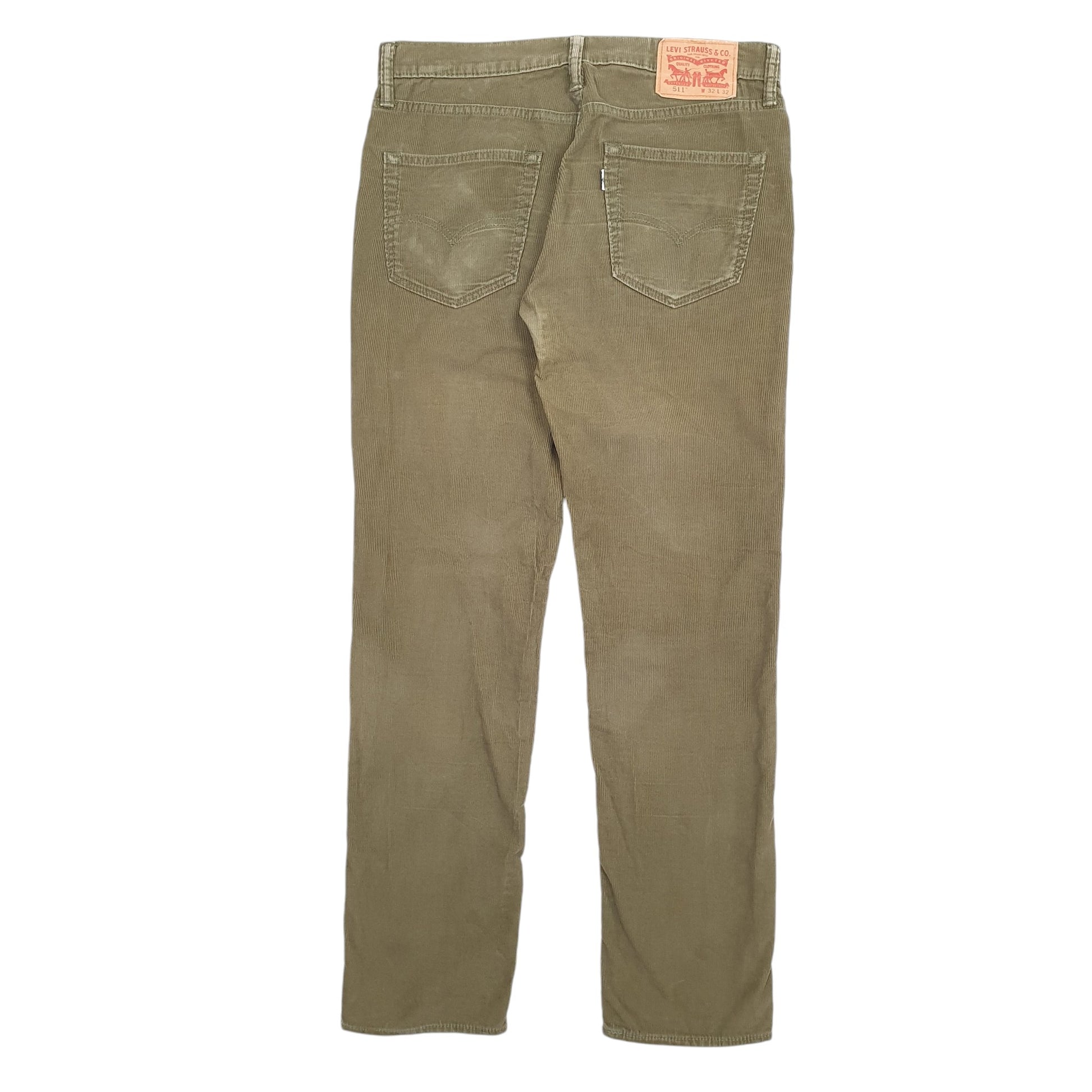 Mens Khaki Levis  Corduroy Trousers