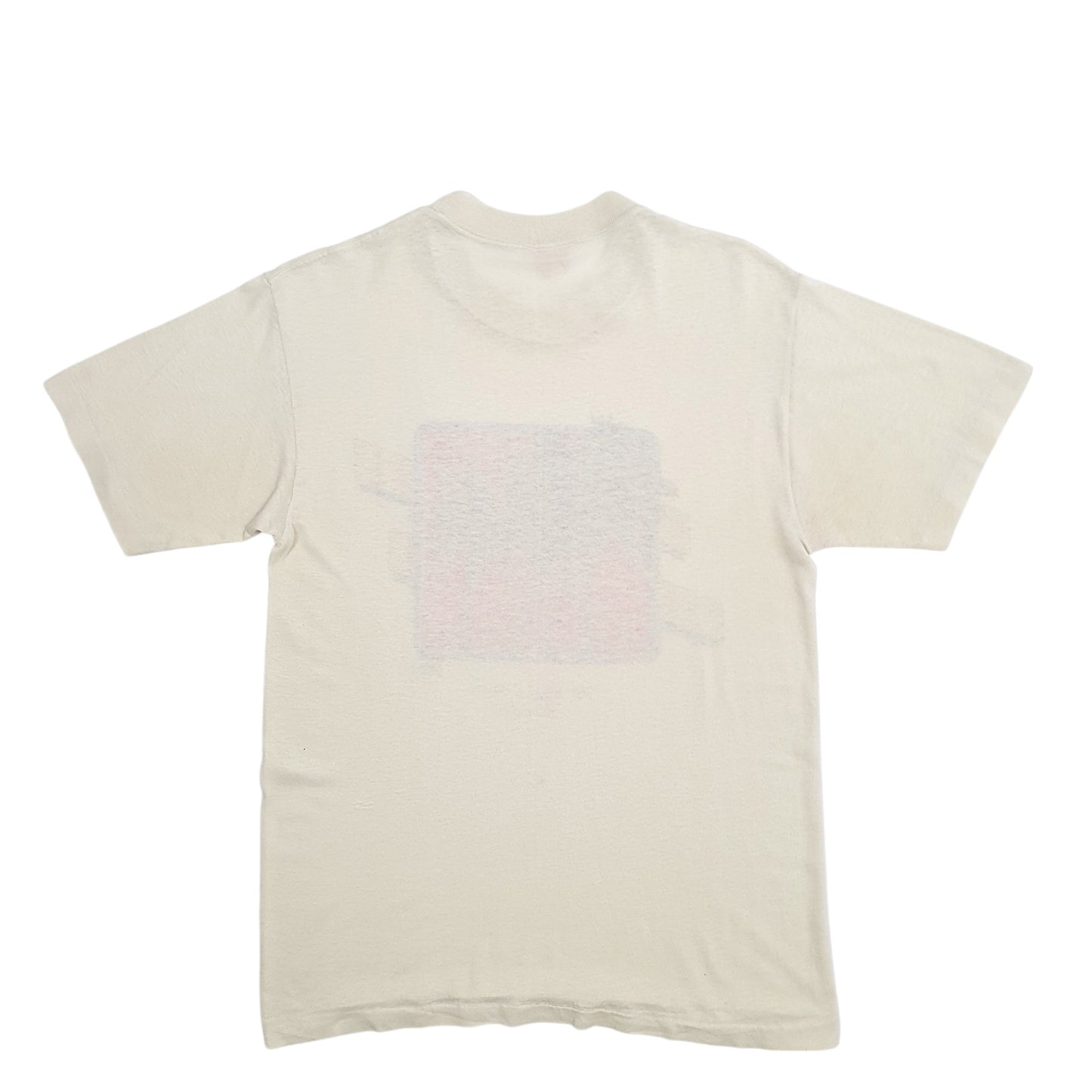 Womens Yellow Unbranded Single Stitch Vintage 90s Short Sleeve T Shirt