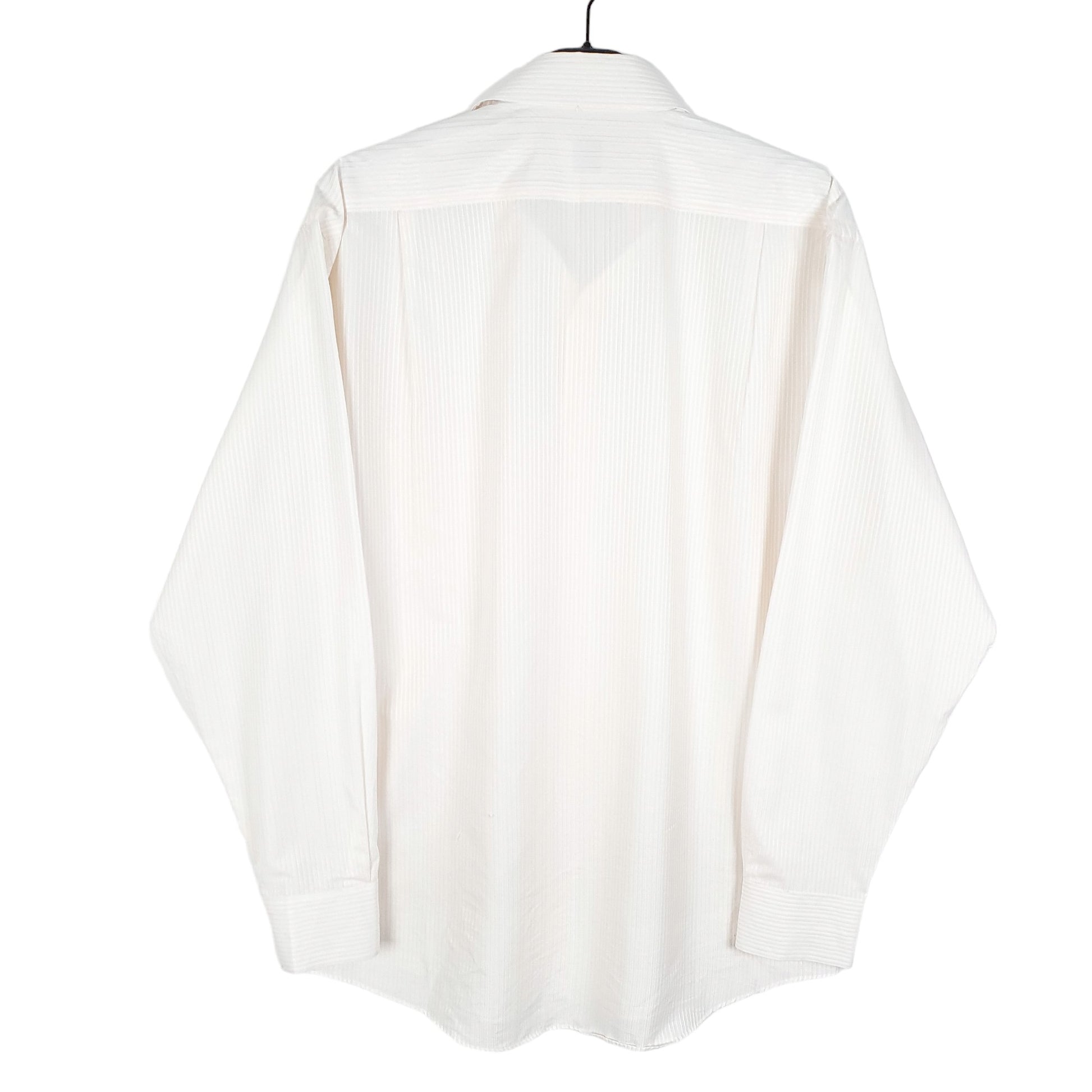 Mens White Lacoste  Long Sleeve Shirt