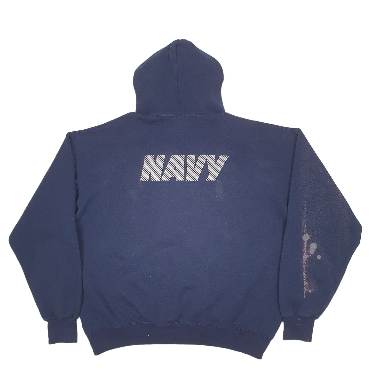 Mens Navy Soffe US Navy USN Made In USA Hoodie Jumper