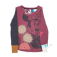 Womens Burgundy Disney Desigual Minnie Mouse Top Crewneck Jumper