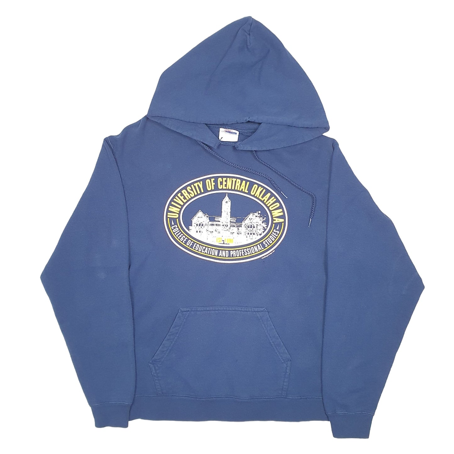Mens Navy Hanes Vintage University Of Oklahoma Hoodie Jumper