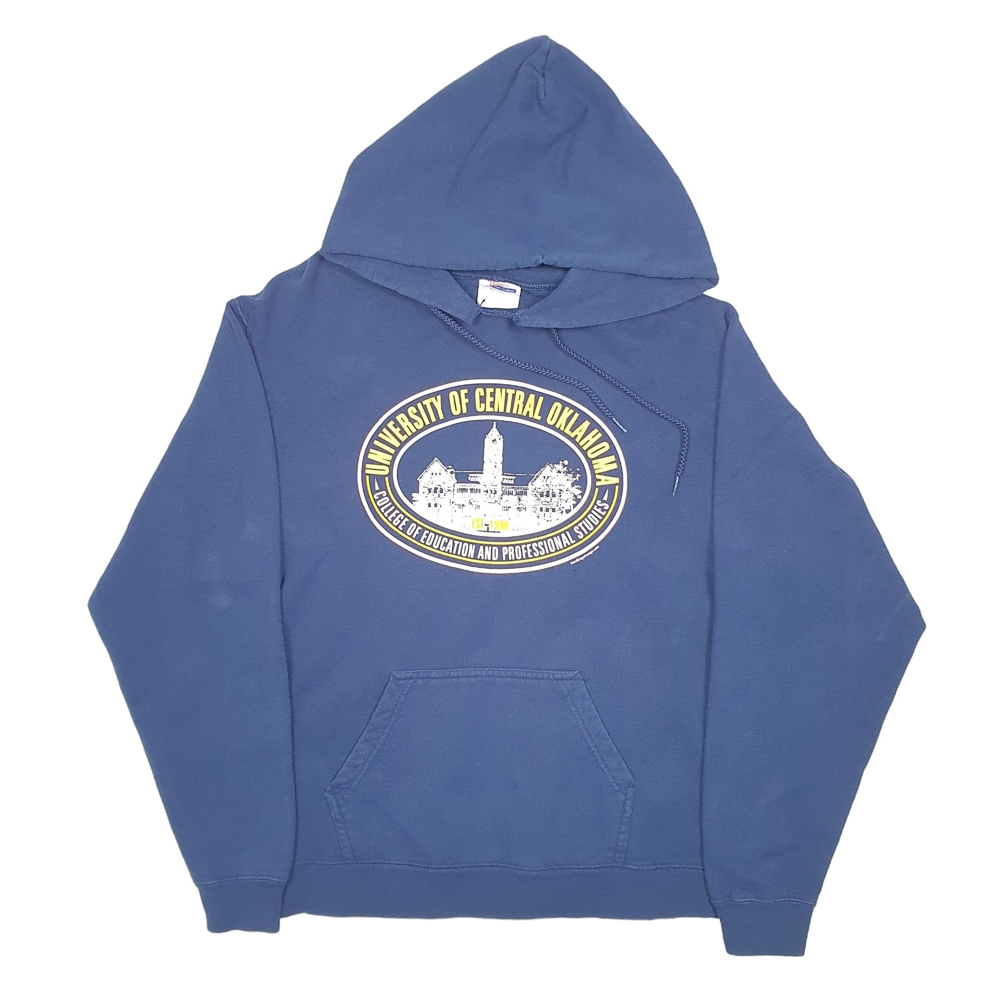 Mens Navy Hanes Vintage University Of Oklahoma Hoodie Jumper