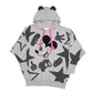 Mens Grey Disney Mickey Mouse Baggy Fit Hoodie Jumper