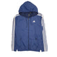 Mens Navy Adidas Hoodie Crewneck Coat