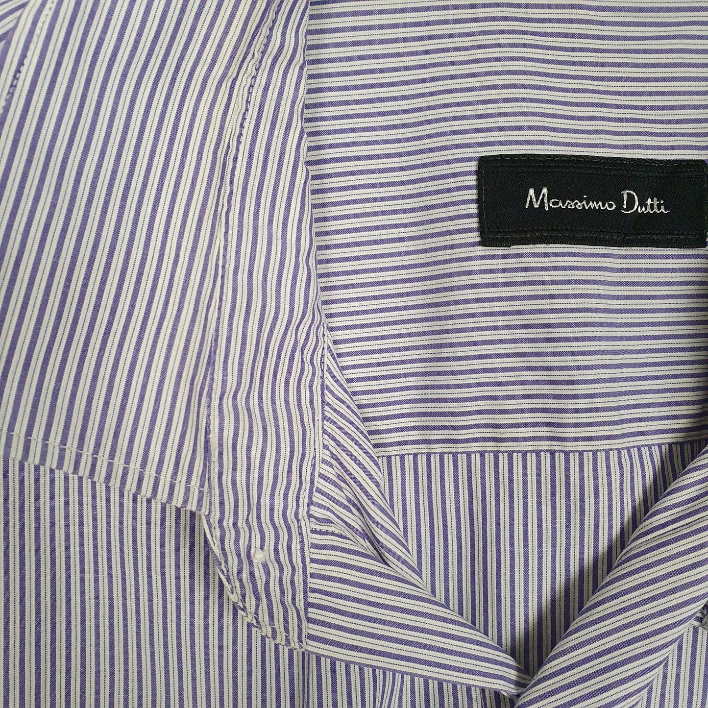 Mens White Massimo Dutti  Long Sleeve Shirt