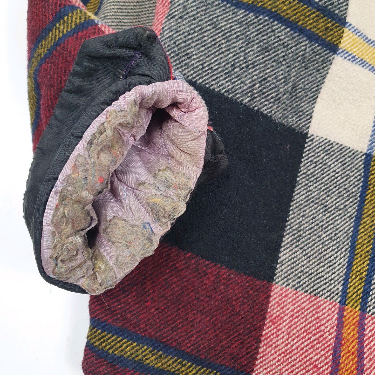 Mens Blue Westwind Vintage 1960s 70s Plaid Mackinaw Bomber Honda  Coat