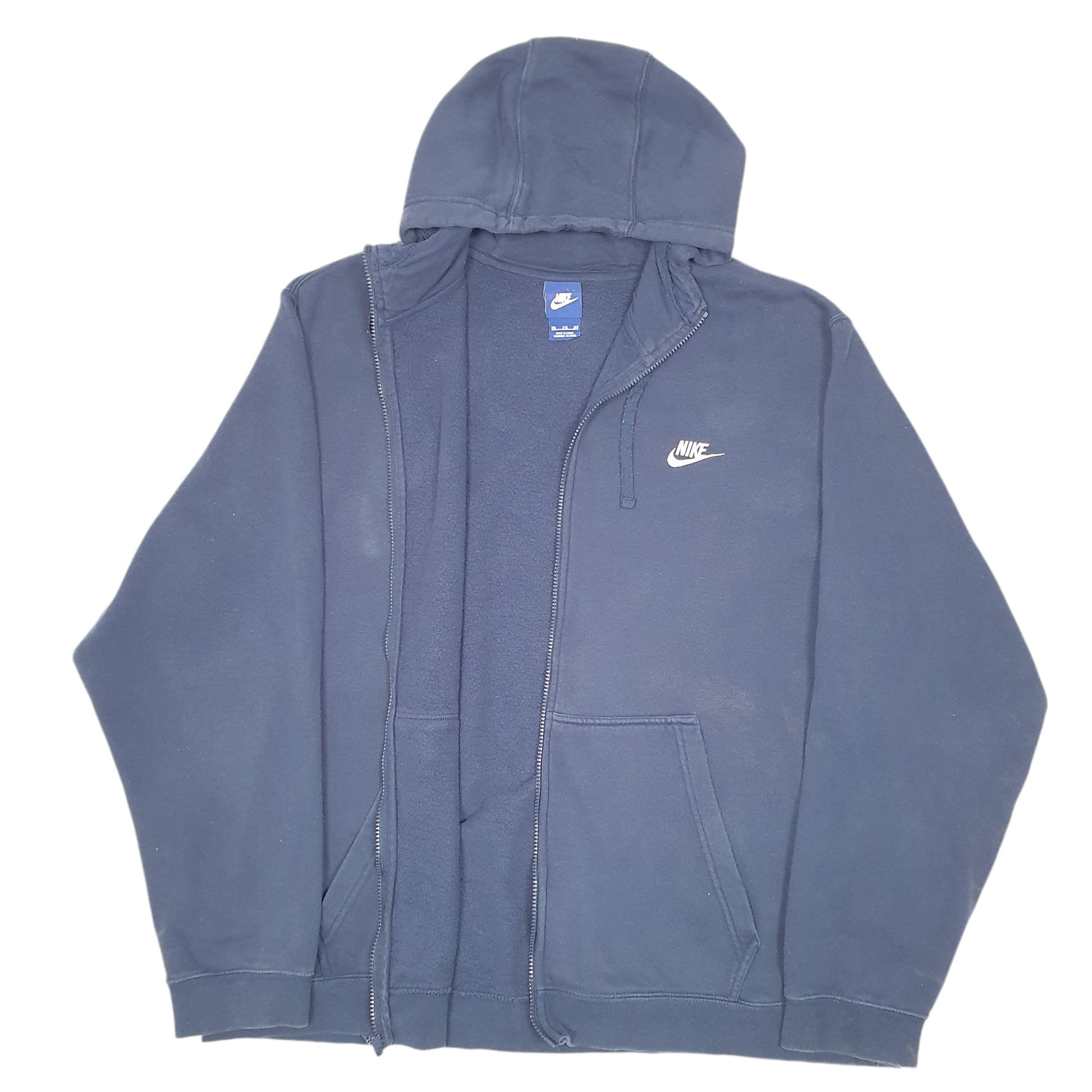 Mens Navy Nike Hoodie Full Zip Jumper