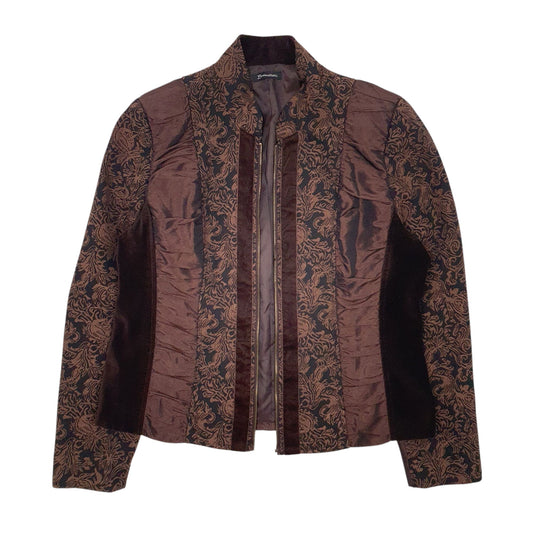 Womens Brown Brandtex Floral  Coat