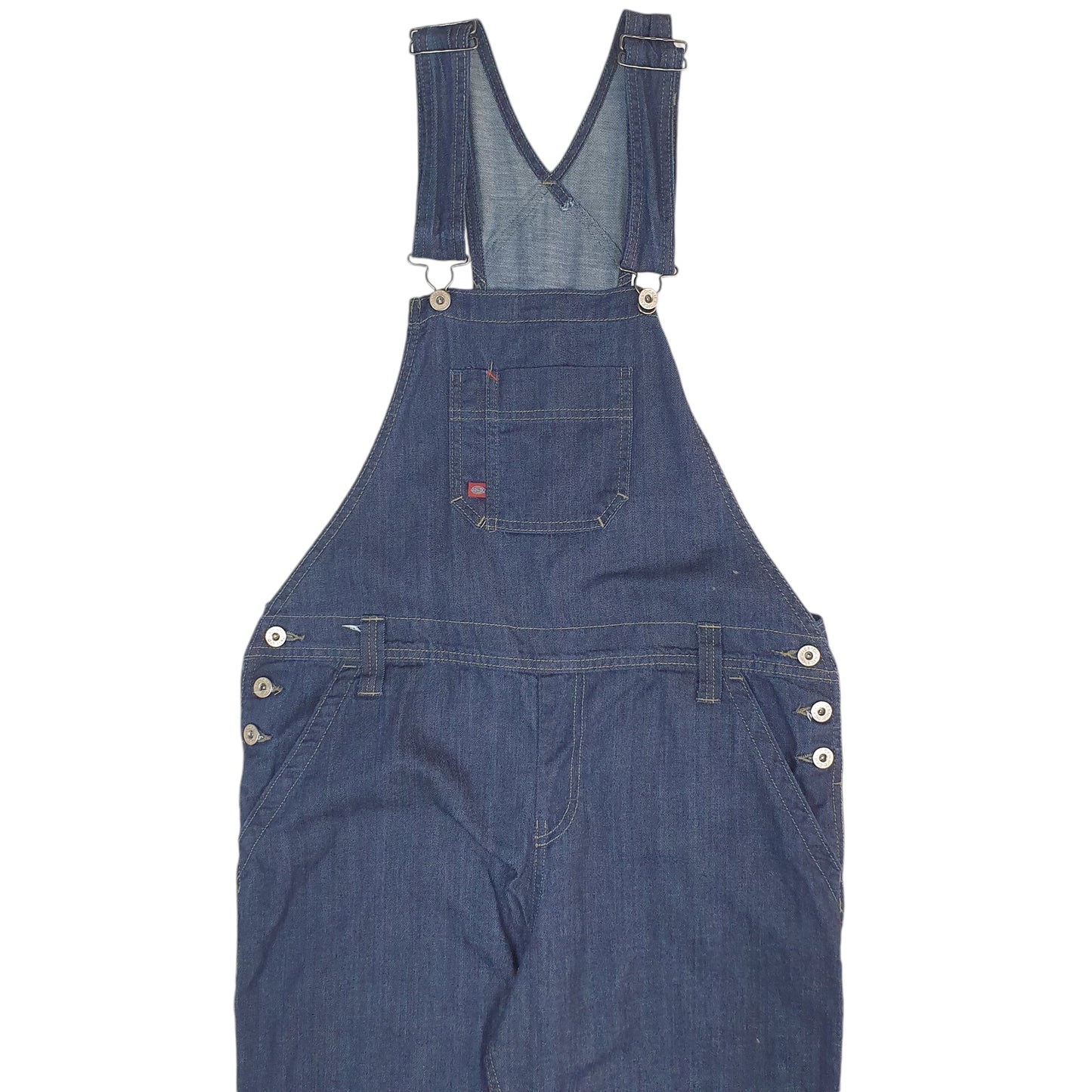 Mens Navy Dickies Denim Overalls Bib Dungaree Trousers