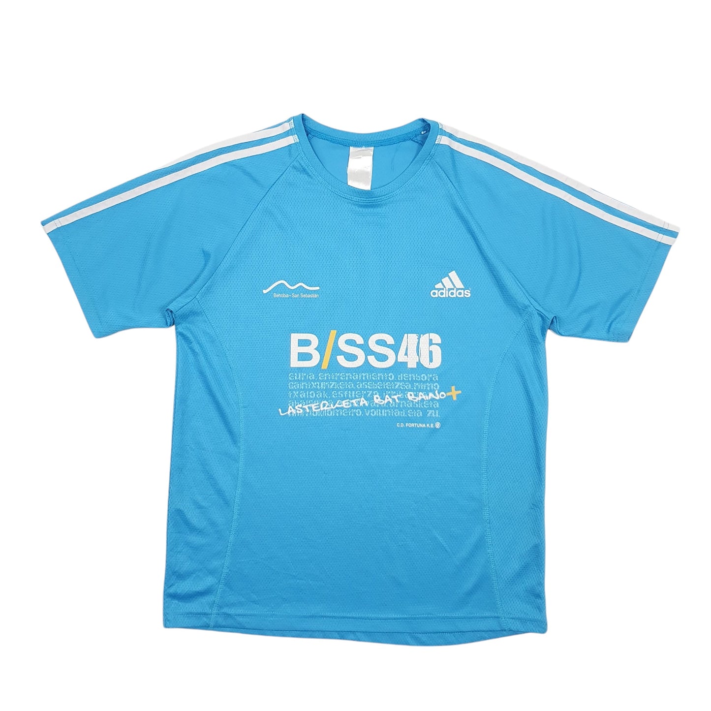 Mens Blue Adidas  Short Sleeve T Shirt