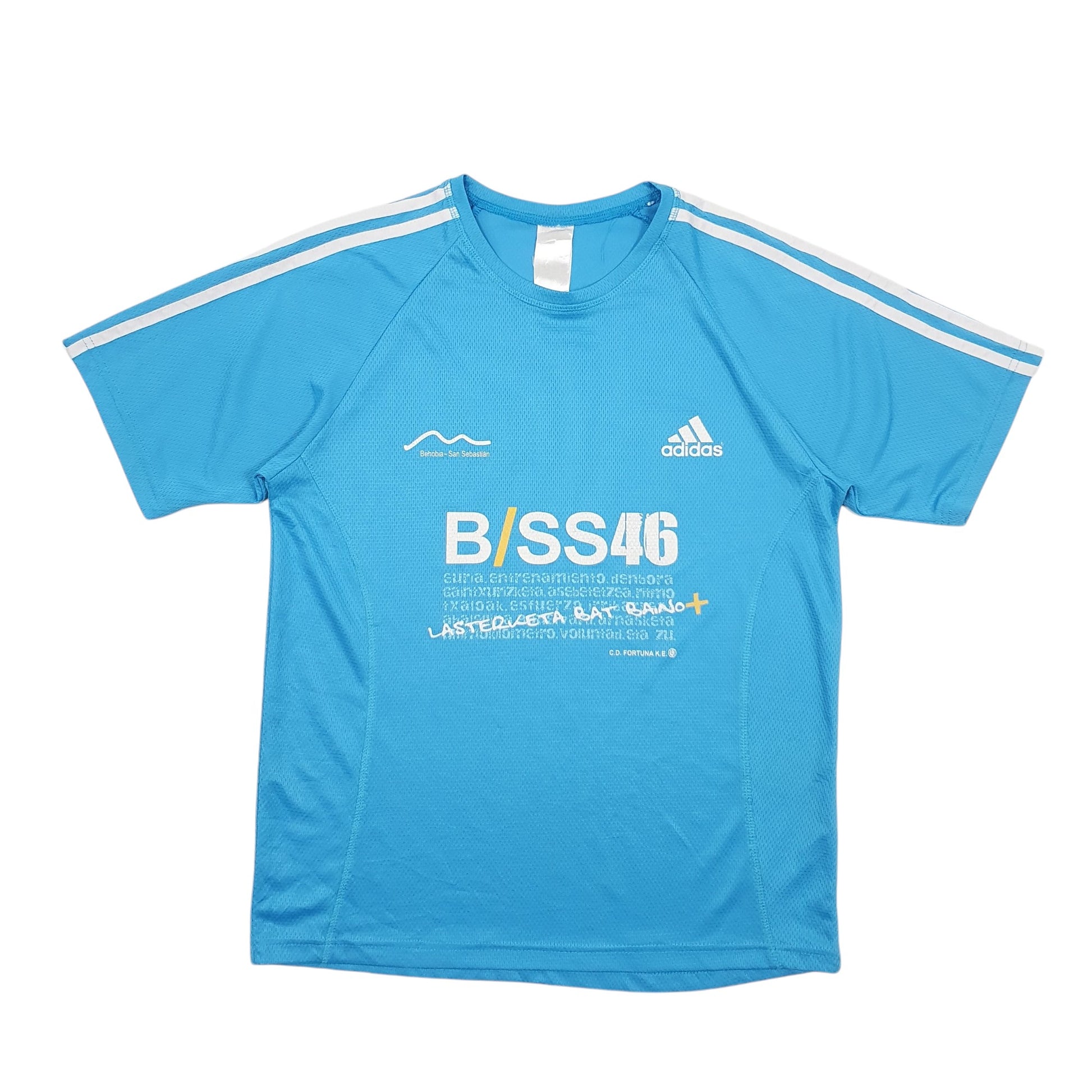Mens Blue Adidas  Short Sleeve T Shirt