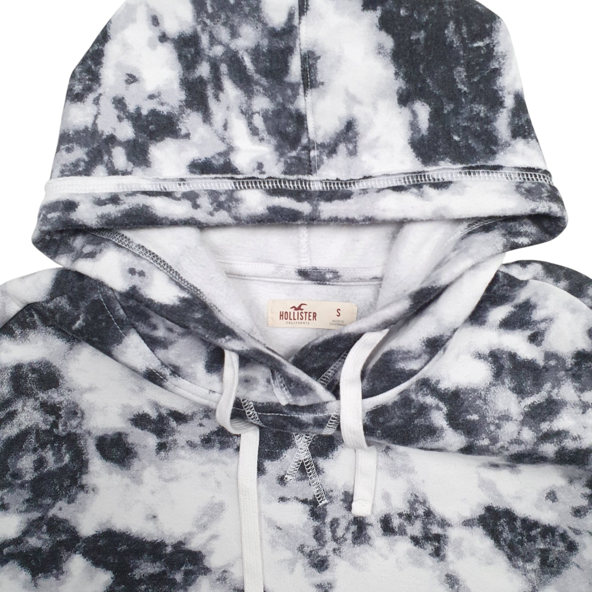 Womens White Hollister Camouflage Hoodie Jumper