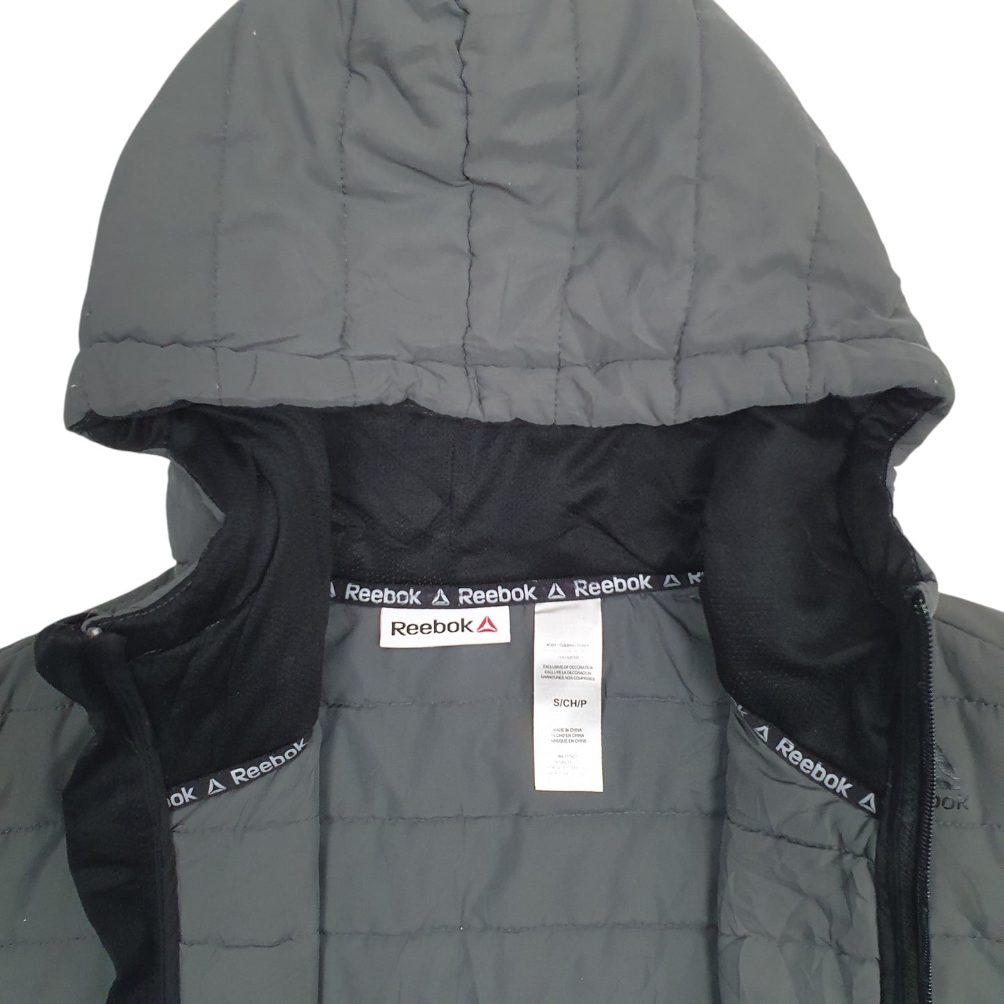 Mens Grey Reebok  Full Zip Jumper