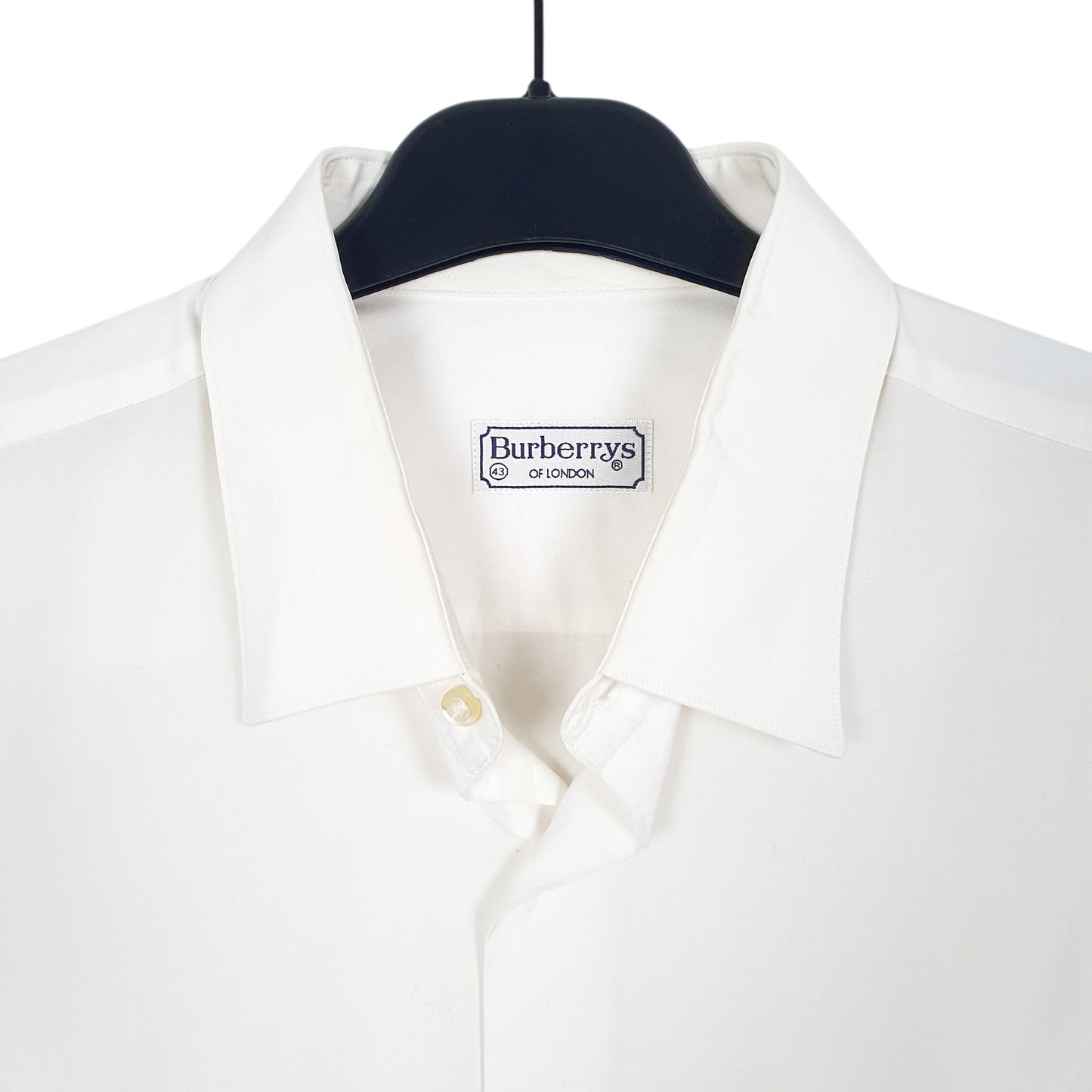 Mens White Burberry London Long Sleeve Shirt