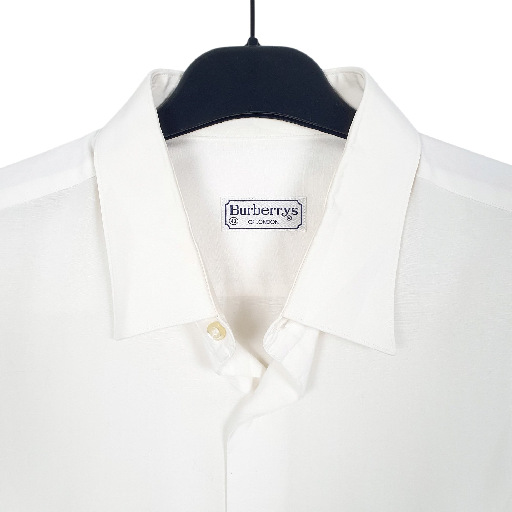 Mens White Burberry London Long Sleeve Shirt