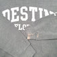 Mens Grey U.S. Vintage Destin Florida Spellout Crewneck Jumper