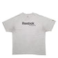 Mens Grey Reebok Spellout Lacross Short Sleeve T Shirt