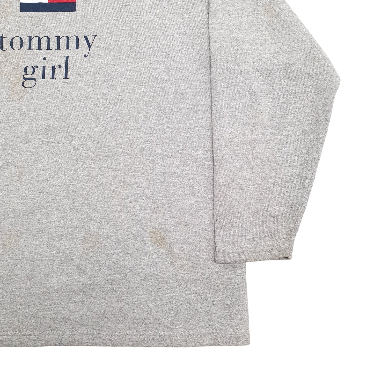 Womens Grey Tommy Hilfiger Spellout Crewneck Jumper