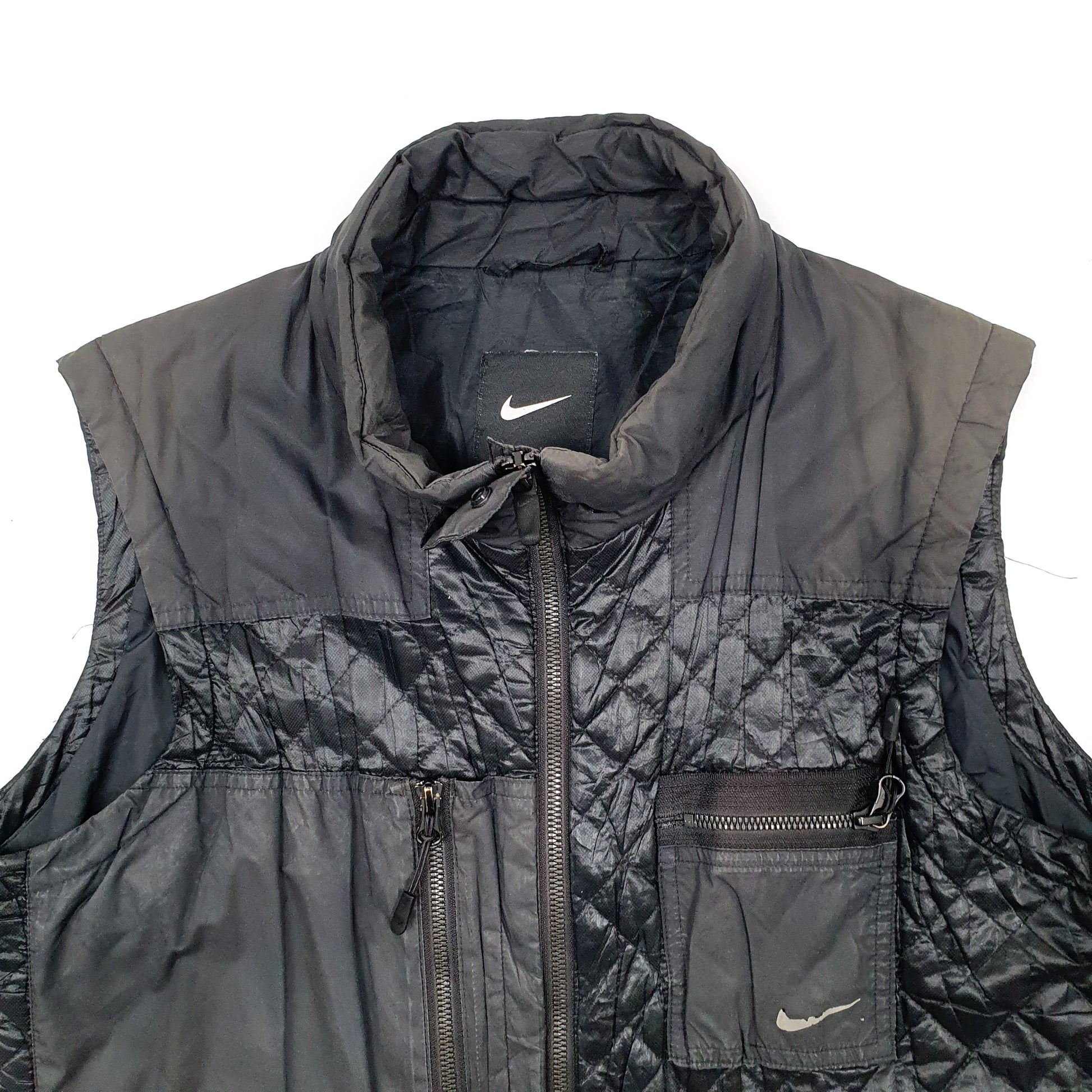 Mens Black Nike Puffer Vest  Coat