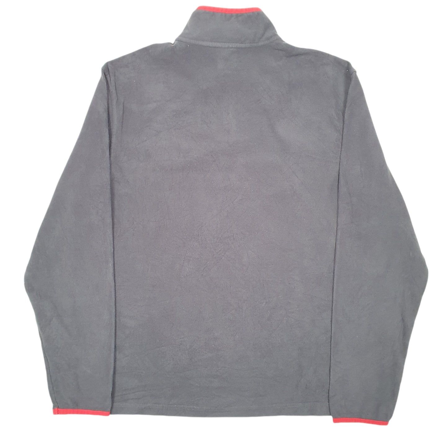 Mens Grey Starter Arkansas Razorbacks Football USA Quarter Zip Jumper