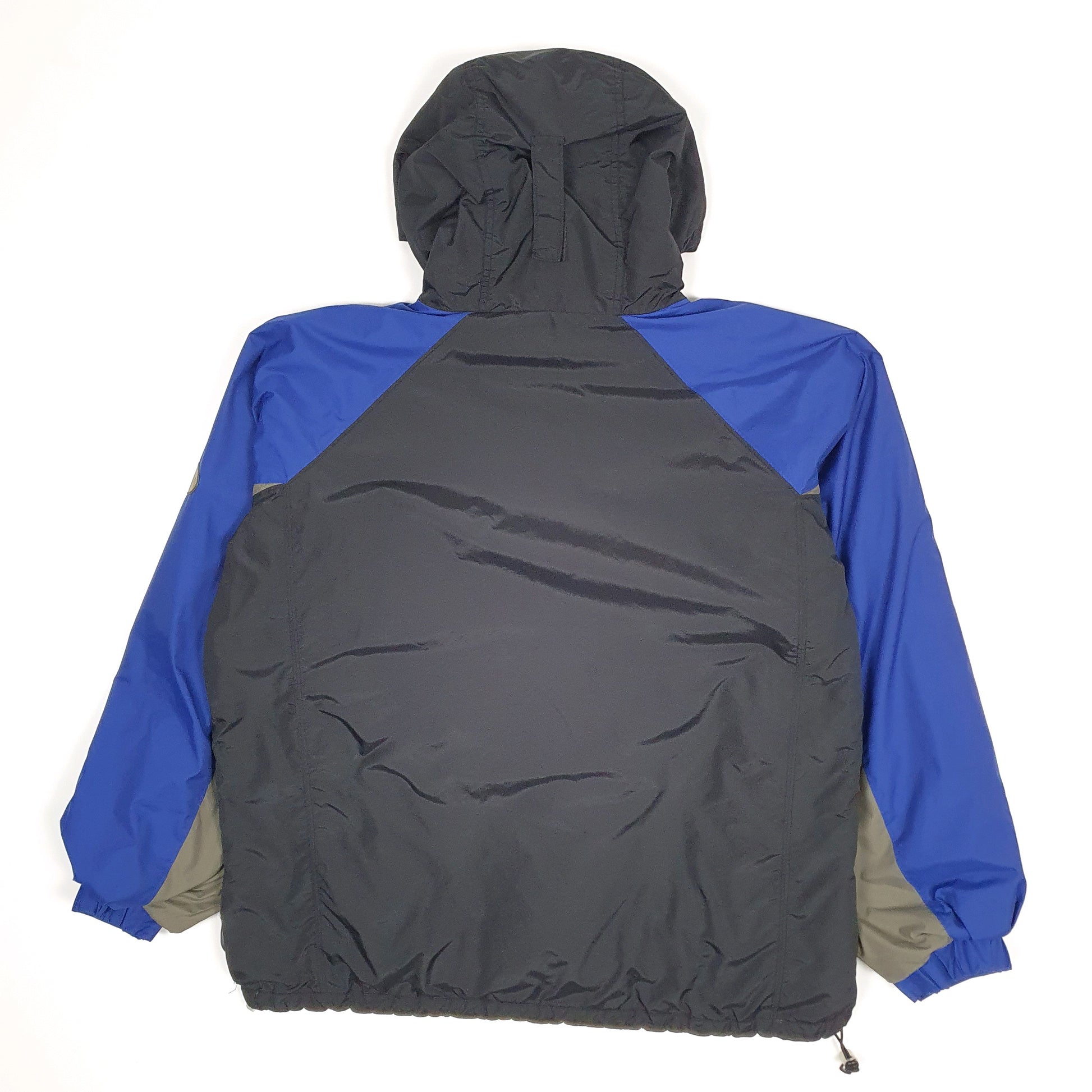 Mens Black Columbia Vintage Pullover Hoodie Smock  Coat