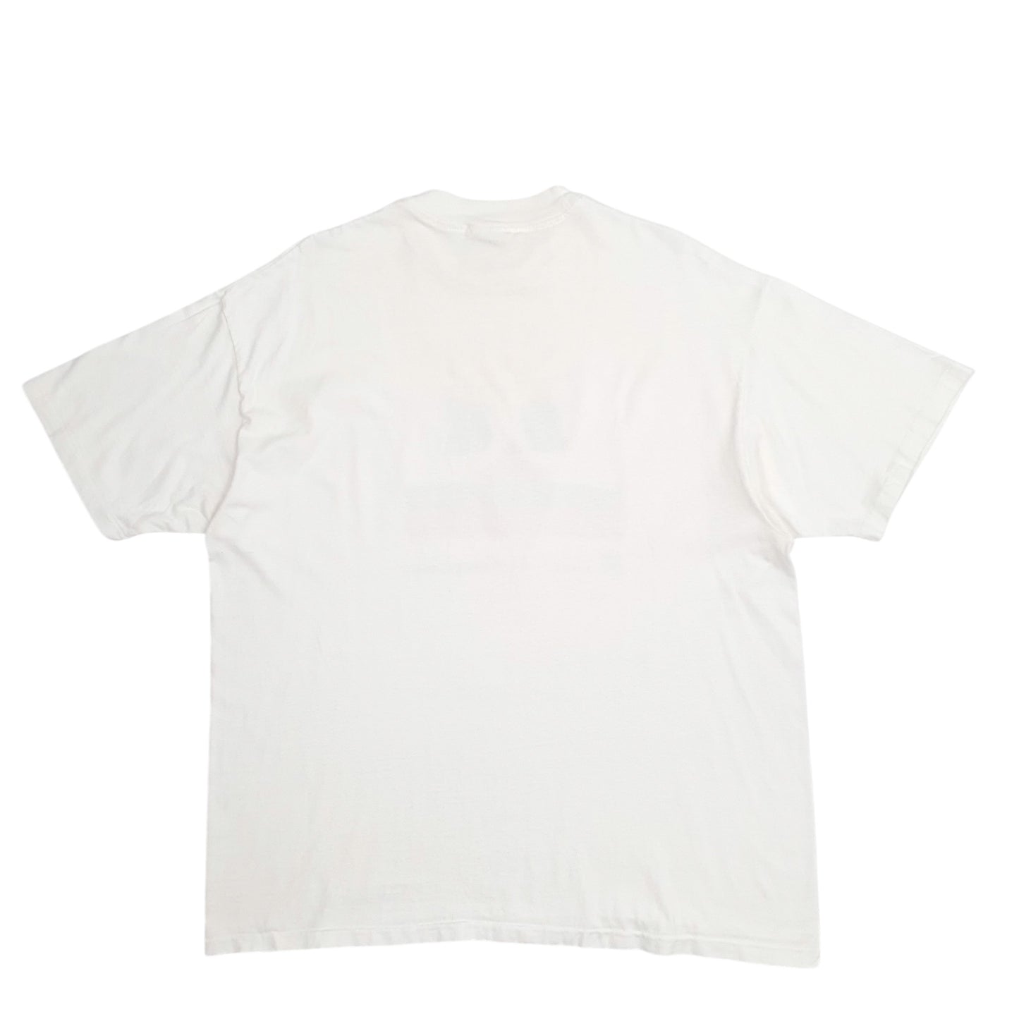 Mens White Hanes Single Stitch Vintage 90s Short Sleeve T Shirt