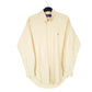 Mens Yellow Polo Ralph Lauren Oxford Long Sleeve Shirt