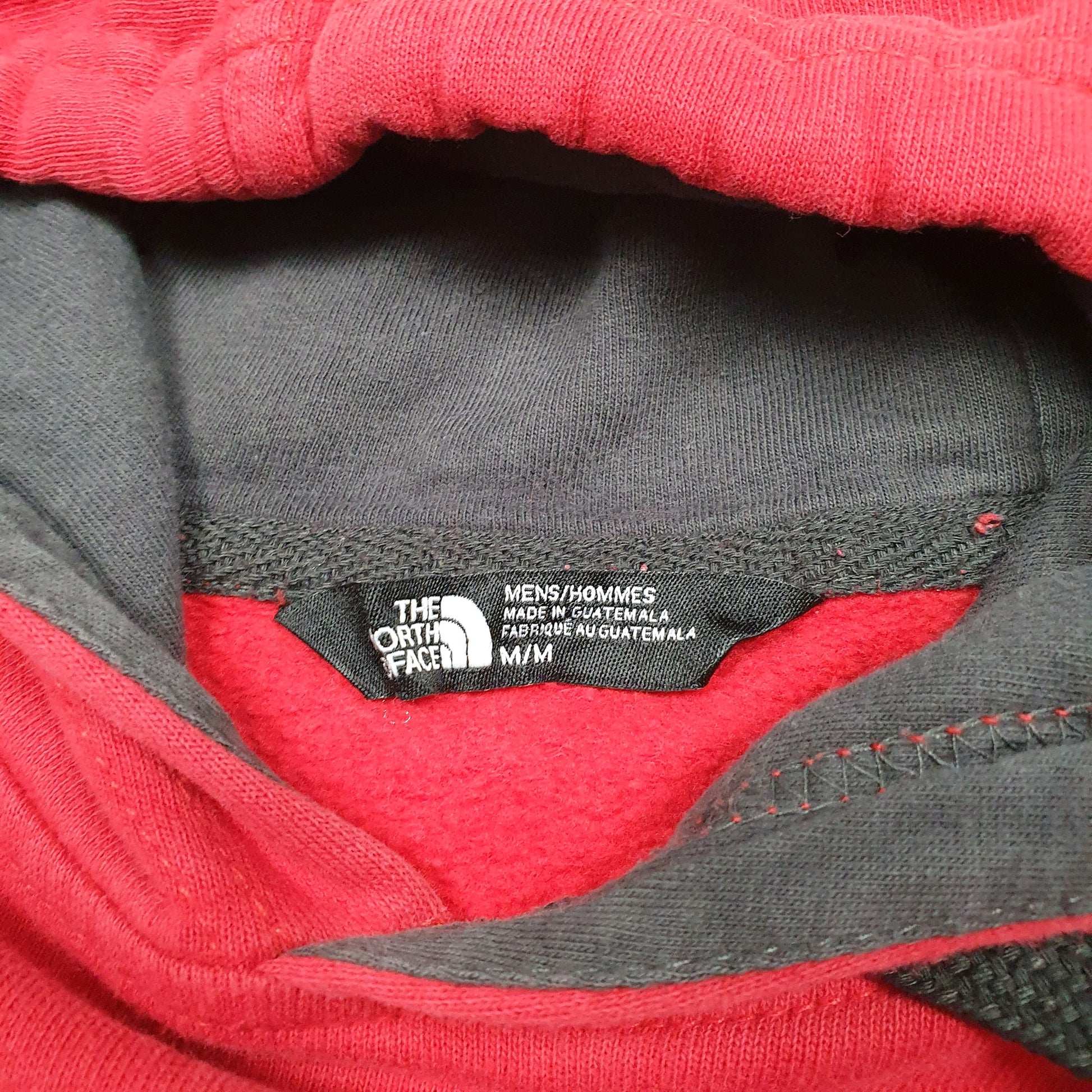 Mens Red The North Face Spellout Hoodie Jumper