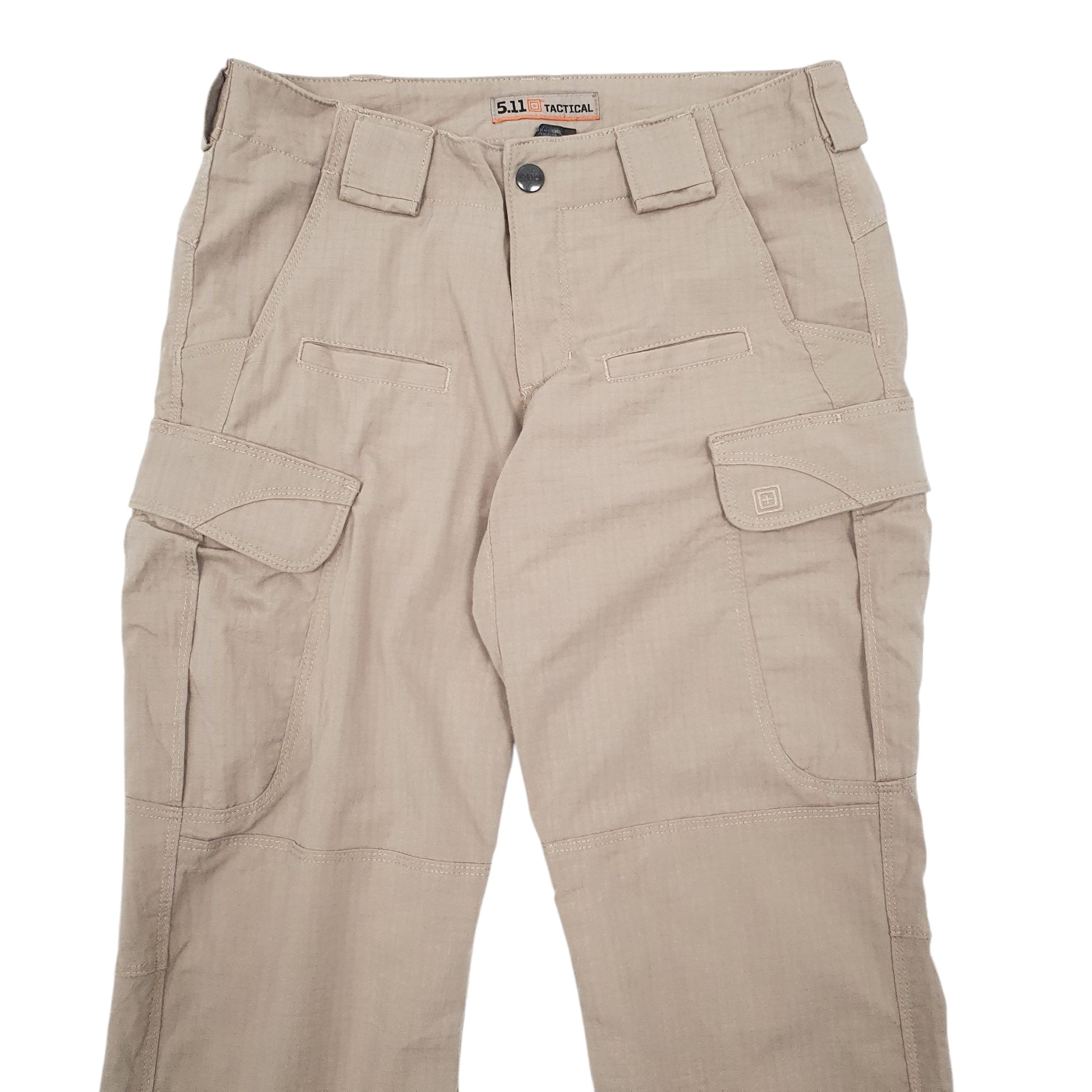 Womens Beige 5.11 Tactical Workwear Cargo Trousers