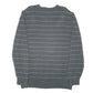 Mens Black Nautica Knit Striped V Neck Jumper