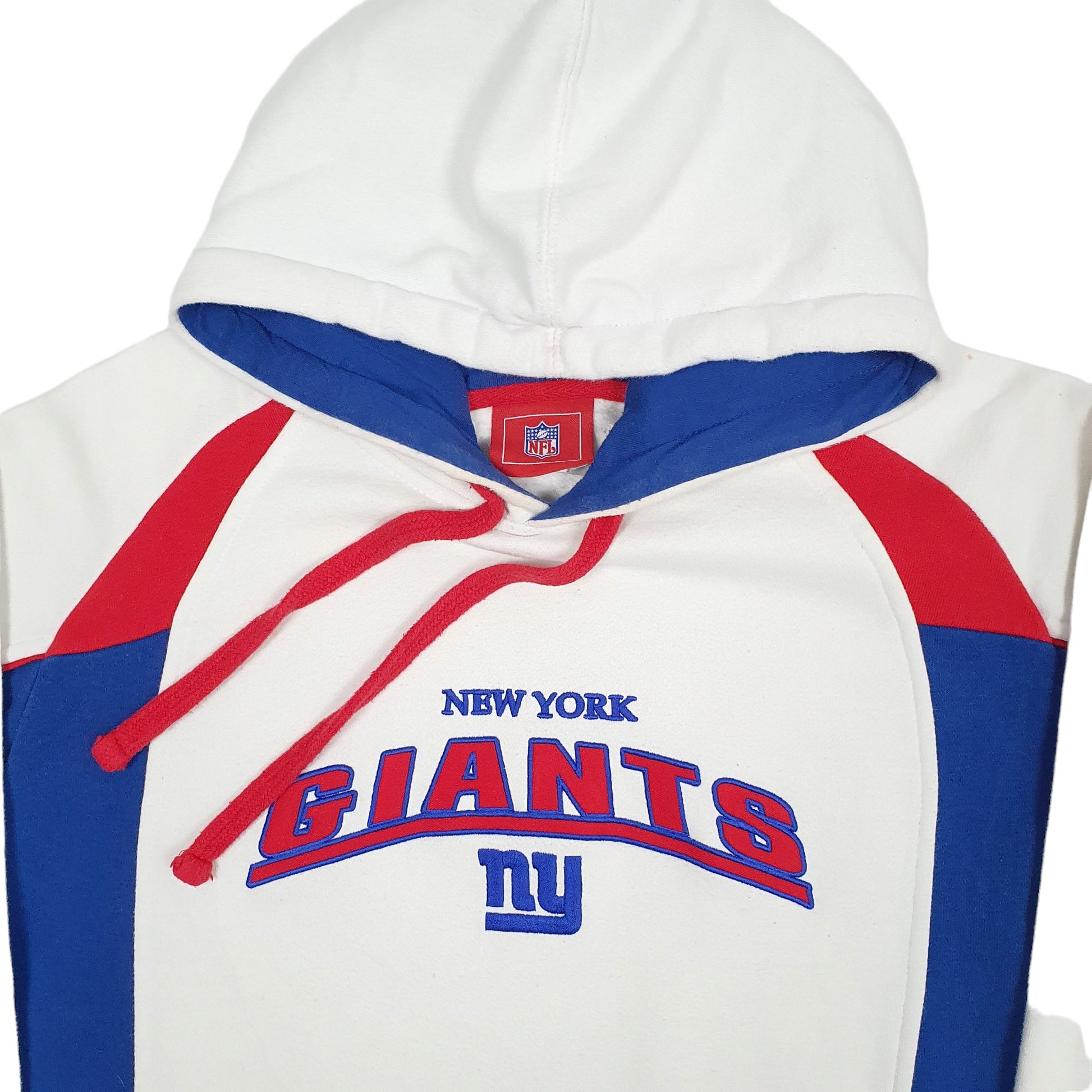 Mens White NFL New York Giant Tall Hoodie Jumper