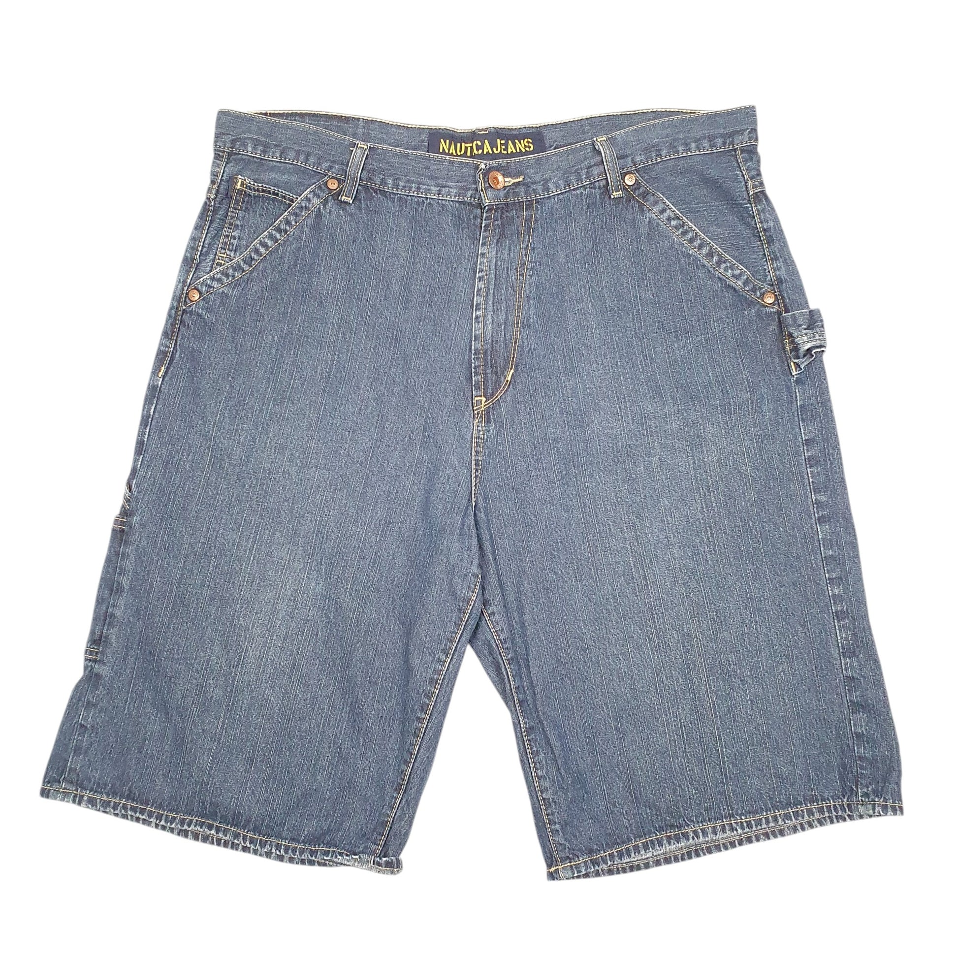 Mens Blue Nautica Baggy Jorts Jean Denim Shorts