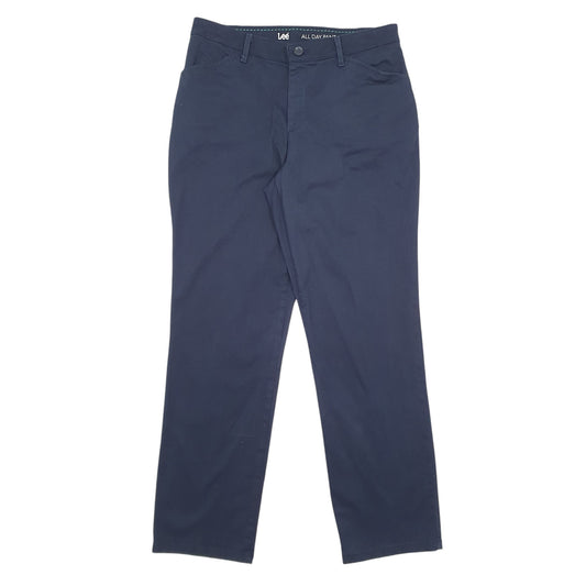 Womens Navy Lee  Chino Trousers