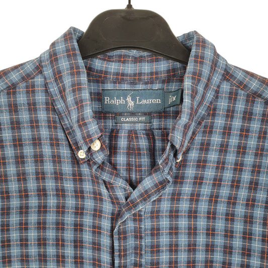 Mens Blue Ralph Lauren Blend Long Sleeve Shirt