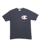 Mens Black Champion  Short Sleeve T Shirt