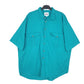 Mens Green Dockers Workwear Short Sleeve Shirt