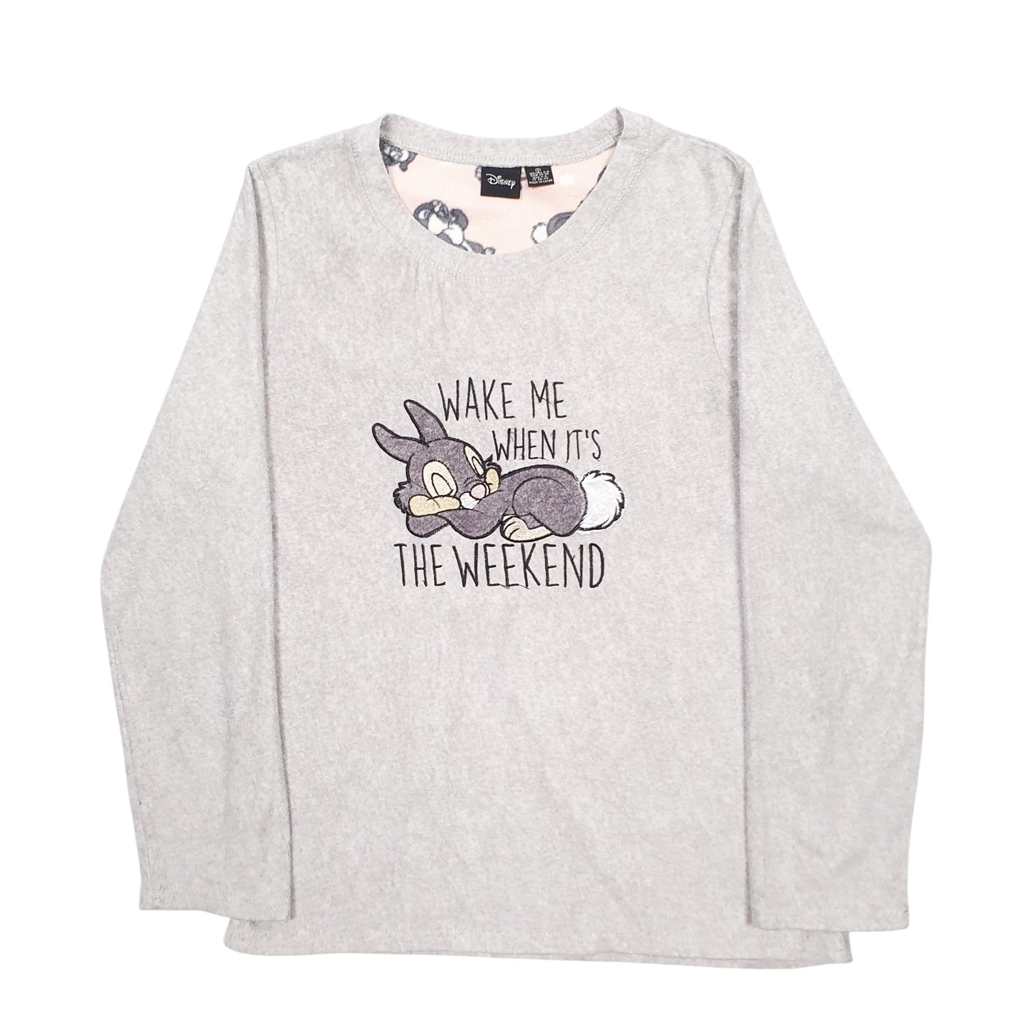 Womens Grey Disney Weekend Rabbit Crewneck Jumper